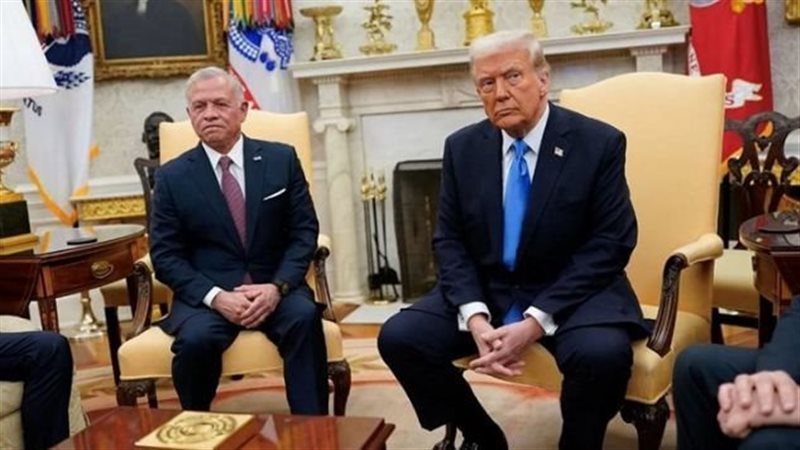 الملك عبد الله وترامب،