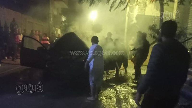 ضبط المتهم بإشعال