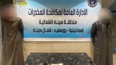 ضبط 15 عنصرا إجراميا بحوزتهم مخدرات بقيمة 55 مليون جنيه