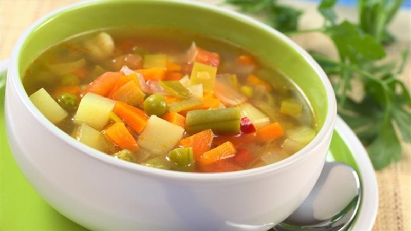 شوربة الخضار، فيتو