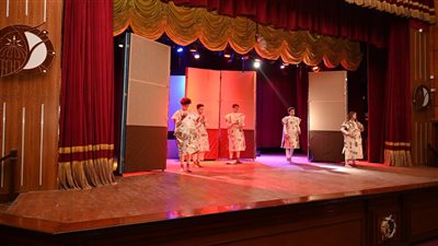 فريق جامعة الفيوم يقدم عرض 