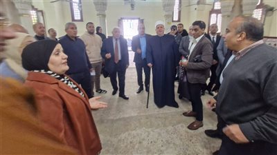 وفد برلماني يتفقد أعمال الترميم بمسجد علي السماك بالإسكندرية