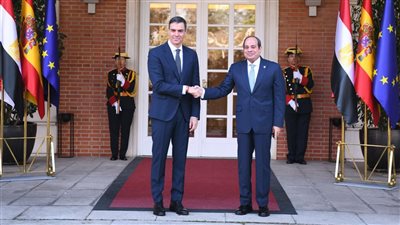  بيان مشترك مصري - إسباني بشأن القضايا الدولية والإقليمية خلال زيارة الرئيس السيسي إلى مدريد