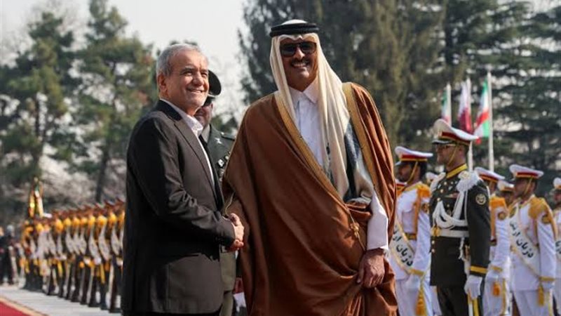 أمير قطر مع رئيس