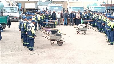 بدء التشغيل الفعلي لشركة النظافة بمدينة تمى الأمديد في الدقهلية 