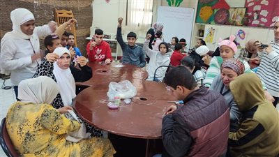 متحف كوم أوشيم بالفيوم ينظم ورشتي حكي وأشغال يدوية للأطفال ذوي الإعاقة 