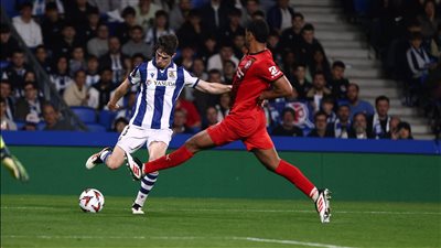 الدوري الأوروبي، ريال سوسيداد يتقدم على ميتييلاند 3-2 في شوط أول مثير (صور) 