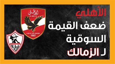 الأهلي ضعف القيمة السوقية لـ الزمالك (إنفوجراف)