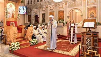 البابا تواضروس الثانى يترأس قداس سبت رفاع الصوم الكبير