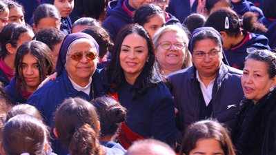 وزيرة التضامن تزور مدرسة راهبات الراعي الصالح للغات بإدارة شبرا التعليمية