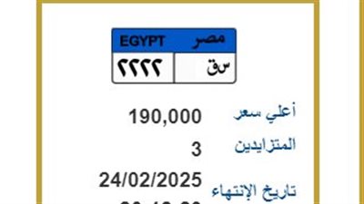 لوحات معدنية جديدة للسيارات تدخل المنافسة.. الأسعار تتجاوز 1.6 مليون جنيه.. ومصدر يكشف إجراءات الحصول عليها والرسوم المستحقة 