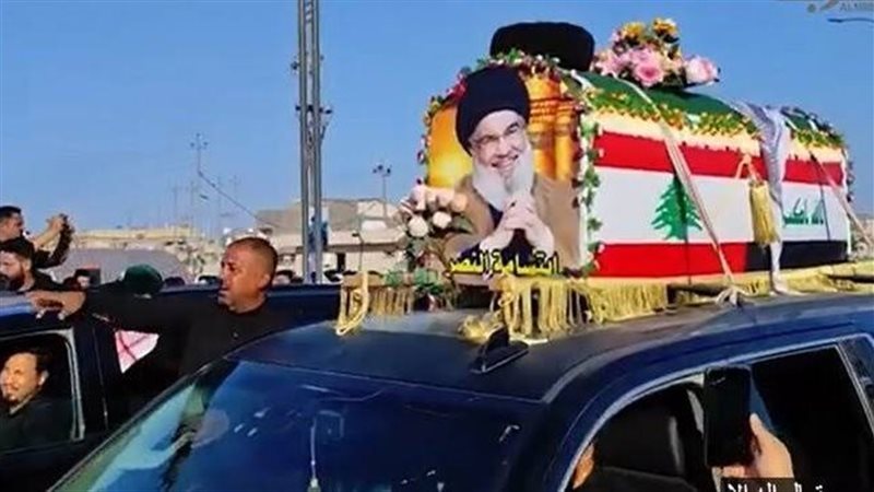 مراسم جنازة حسن نصر