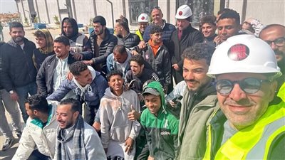 رغم مرضه، الخطيب يزور موقع عمل ستاد الأهلي يطمئن على أعمال التشييد