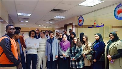 زيارة تعليمية للطلاب الوافدين لمعهدي الكبد والأورام بالمنوفية ضمن مبادرة 