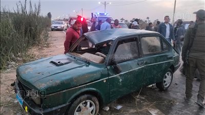  مصرع 3 أشخاص من أسرة واحدة فى انقلاب سيارتهم بترعة الإبراهيمية ببني سويف