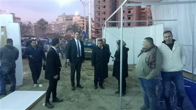 محافظ الدقهلية يتفقد أعمال تجهيز موقع انطلاق معرض منتجات المنطقة الصناعية