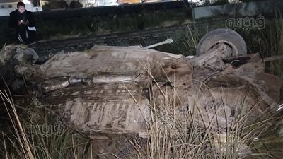 مصرع شخص في حادث تصادم قطار بسيارة بالمنيا