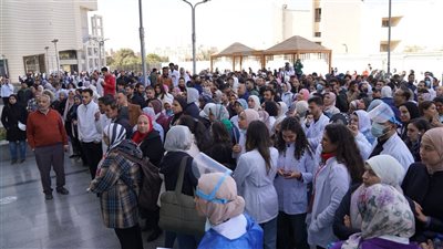 في 7 دقائق، إجراء تجربة إخلاء ناجحة بـ طب أسنان عين شمس