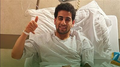 النادي المصري يساند محمد الشامي بعد إجرائه جراحة الرباط الصليبي 