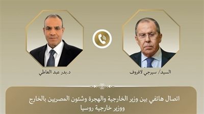 وزير الخارجية ونظيره الروسي يبحثان مواصلة الارتقاء بالعلاقات الثنائية
