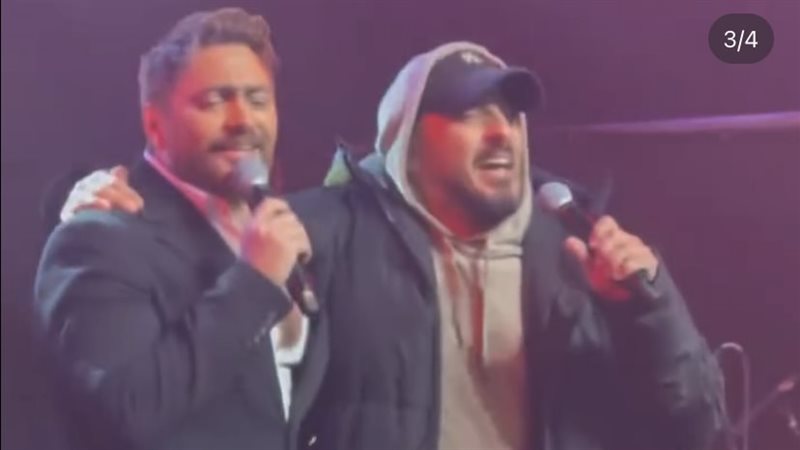 تامر حسني وحسام الحسيني،