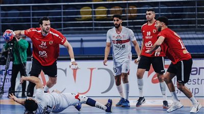 الأهلي يفوز على الزمالك في دوري المحترفين لكرة اليد 