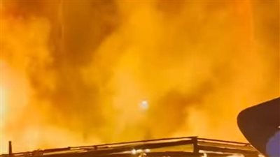 حريق يلتهم مخزنا للأثاث فى مطروح 