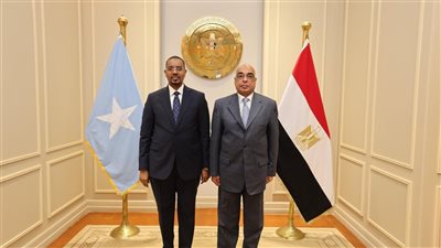 وزير العدل يستقبل وزير الدولة للعدل والشئون الدستورية بالصومال 