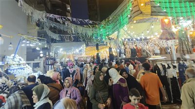  زحام على شراء الياميش والكنافة في ميت غمر بالدقهلية (صور) 