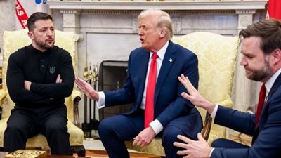نائب ترامب يلتقي زيلينسكي في روما