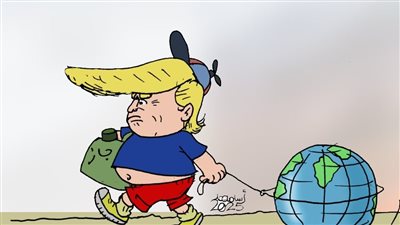 قرارات ترامب في كاريكاتير فيتو