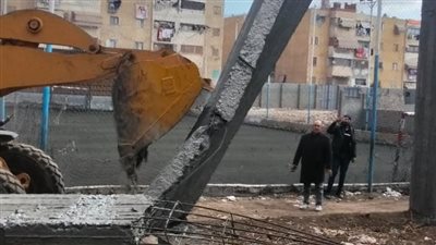 محافظ الدقهلية يتابع أعمال إزالة تعديات على أملاك الدولة بالمطرية