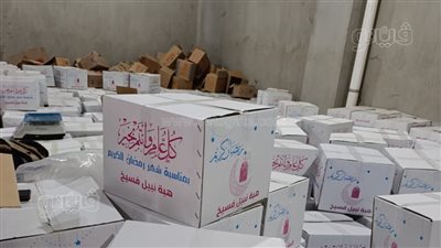 سيدة تتبرع بـ80 طن مواد غذائية في أول أيام رمضان لدعم الأسر المحتاجة بالغربية (صور)