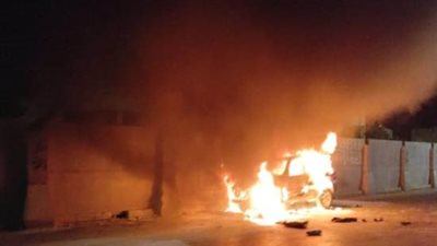 اشتعال حريق بسيارة ملاكي في العمرانية