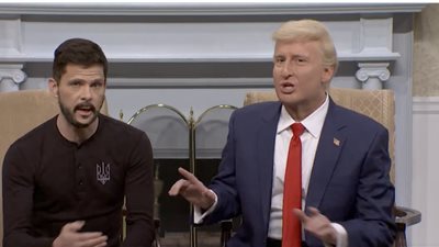 برنامج SNL يسخر من مشاجرة ترامب وزيلينسكي الكلامية (فيديو)