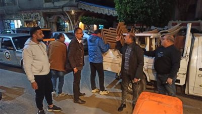 محافظ الدقهلية يتابع أعمال حملة ليلية لرفع الإشغالات بحي شرق المنصورة