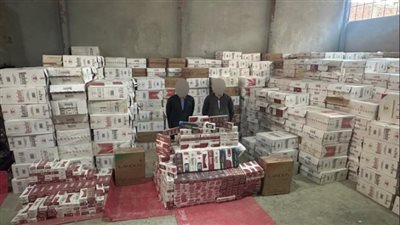 ضبط 5 أشخاص بحوزتهم 525 ألف عبوة سجائر مهربة في الوادي الجديد وأسيوط 