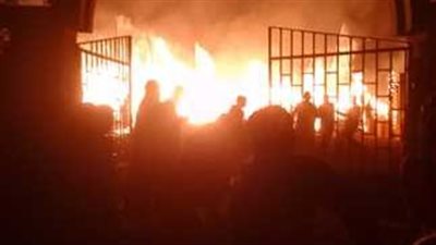 المعمل الجنائي يفحص حريق لوكشين تصوير استديو الهرم 