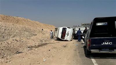 إصابة 6 أشخاص في حادث تصادم أسفل محور الشهيد باسم فكري بقنا