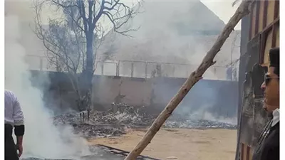 استدعاء مسئول السلامة المهنية بعد اندلاع حريق بـ لوكيشن تصوير في الهرم 