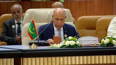 رئيس موريتانيا: نثمن الجهود المصرية لمواجهة مخاطر القضية الفلسطينية