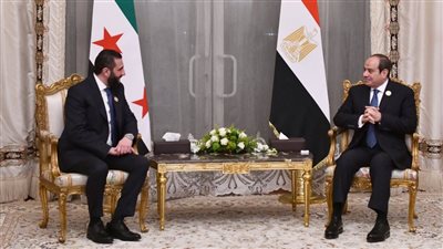 قمة مصرية سورية، السيسي يؤكد للشرع حرص مصر على دعم الشعب السوري وتحقيق تطلعاته