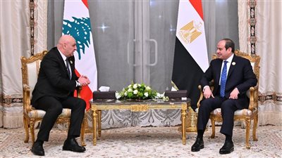 قمة مصرية لبنانية، السيسي يؤكد لجوزيف عون دعم مصر الدائم والثابت للبنان