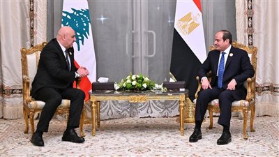  السيسي لنظيره اللبناني، مستعدون للمشاركة في عملية التنمية وإعادة إعمار لبنان