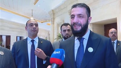 الشرع: سوريا جزء من الحضن العربي خاصة مصر (فيديو)