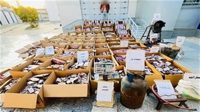 التحفظ على 27450 قطعة ألعاب نارية في حملة تموينية بالفيوم