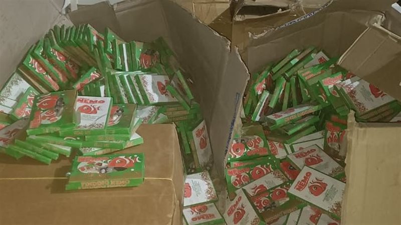 جانب من المضبوطات،