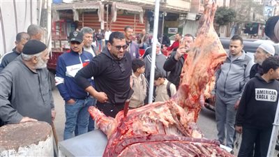 إقبال كثيف على قافلة سيارات اللحوم بسعر 260 جنيه للكيلو بـ3 مراكز في الدقهلية 