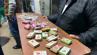 ضبط 500 قطعة ألعاب نارية في حملة مكثفة بمركز نقادة في قنا