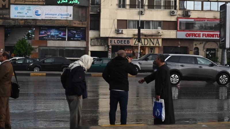 أمطارغزيرة تضرب القاهرة،